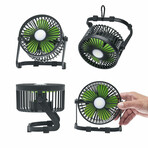 LitezAll Rechargeable Portable Fan + Light