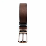 Genuine Calf Leather Reversible Belt // Brown (41")