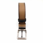 Genuine Calf Leather Reversible Belt // Sandy Brown (41")