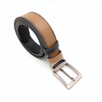 Genuine Calf Leather Reversible Belt // Sandy Brown (41")