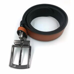 Genuine Calf Leather Reversible Belt // Auburn (41")