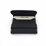 Genuine Calf Leather Box Card Holder // Tuck Closure (Claret Red)