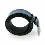 Genuine Calf Leather Belt // Navy Blue (41")