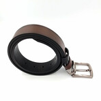 Genuine Calf Leather Reversible Belt // Brown (41")