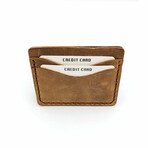 Genuine Calf Leather Card Holder (Green)
