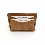 Genuine Calf Leather Card Holder (Green)