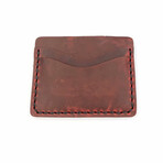 Genuine Calf Leather Card Holder (Green)