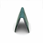 Genuine Calf Leather Horizontal Wallet I (Navy Blue)