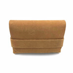 Genuine Calf Leather Box Card Holder // Tuck Closure (Claret Red)