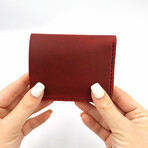 Genuine Calf Leather Wallet (Brown)