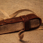 Genuine Calf Leather Pencil + Tool Box // Brown