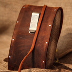 Genuine Calf Leather Tool Box // Brown