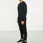 Men's Printed Sweatshirt Style 1 // Black (XL)