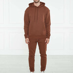 Men's Classic Hoodie // Dark Brown (L)