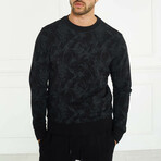 Men's Printed Sweatshirt Style 1 // Black (XL)