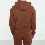 Men's Classic Hoodie // Dark Brown (L)