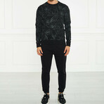 Men's Printed Sweatshirt Style 2 // Black (L)