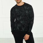 Men's Printed Sweatshirt Style 2 // Black (L)