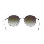 Unisex FT0826S Sunglasses // Light Ruthenium + Brown Gradient Mirror