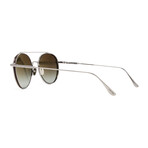 Tom Ford // Unisex FT0826S Sunglasses // Light Ruthenium + Brown Gradient Mirror