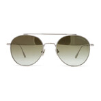 Tom Ford // Unisex FT0826S Sunglasses // Light Ruthenium + Brown Gradient Mirror