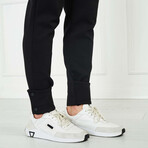 Men's Joggers + Ankle Snap Button // Black (2XL)