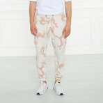 Men's Camo Print Sweatpants // Cream (XL)