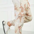 Men's Camo Print Sweatpants // Cream (XL)