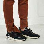 Men's Joggers + Ankle Snap Button // Brown (XL)