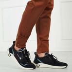 Men's Joggers + Ankle Snap Button // Brown (XL)