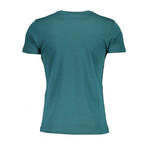 Men's Logo + Snake T-shirt // Style 3 // Green (M)