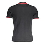 Men's Polo Shirt // Style 5 // Black (XL)