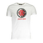 Men's Graphic T-shirt // Style 2 // White (L)