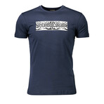 Men's Graphic T-shirt // Style 3 // Blue (2XL)