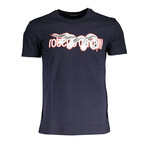 Men's Logo + Snake T-shirt // Style 1 // Blue (XL)