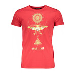 Men's Graphic T-shirt // Style 4 // Red (S)