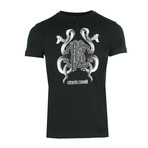 Men's Logo + Snake T-shirt // Style 4 // Black (XL)