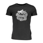 Men's Logo + Snake T-shirt // Style 3 // Black (XL)