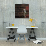 Retro Microphone IV by Tom Quartermaine (26"H x 26"W x 1.5"D)