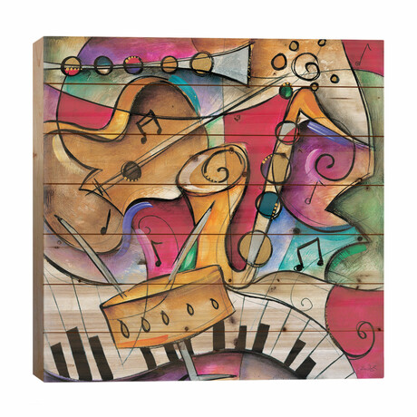 Jazz It Up II by Eric Waugh (26"H x 26"W x 1.5"D)