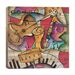 Jazz It Up II by Eric Waugh (26"H x 26"W x 1.5"D)