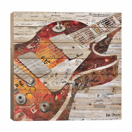 Guitar I by Deborah Shapiro (26"H x 26"W x 1.5"D)