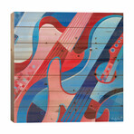 Asturias Red And Blue Guitars by Martin Cambriglia