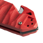 C.A.C. S200 French Army Knife // G10 Handle // Red (Straight Edge)