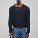 Jaime Long Sleeve T-shirt // Navy (XL)