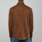 Morse Overshirt // Ochre Brown (XL)