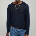 Jaime Long Sleeve T-shirt // Navy (2XL)