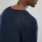 Jaime Long Sleeve T-shirt // Navy (S)