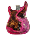 Cranberry and Redwood Fender Stratocaster Table