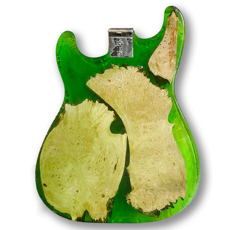 Transparent Green Fender Stratocaster Guitar Table